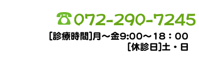 さざん訪問鍼灸マッサージ院の診察時間、月から金曜、９：００から１８：００、休診日、土・日